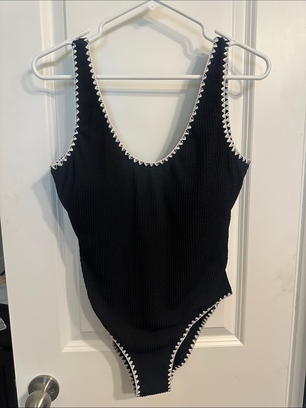 Bundle of one Lands' End and one Betsey Johnson black and white Swimsuits